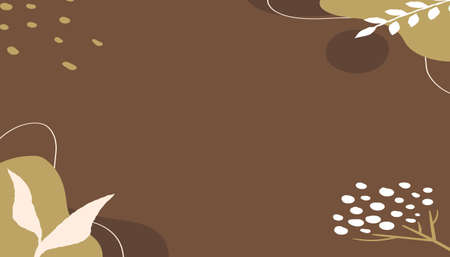 abstract organic leaf background and wallpaper design vector