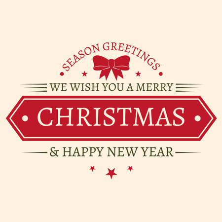vintage merry christmas badge design vector objectのイラスト素材