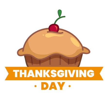 hand drawn thanks giving day badge design vectorのイラスト素材