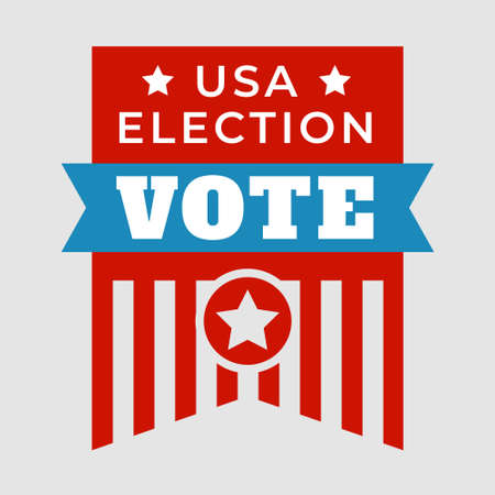 usa president election vote badgeのイラスト素材