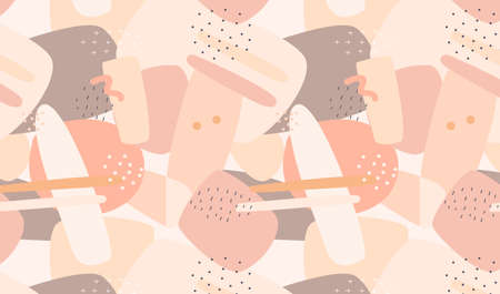 abstract shapes geometric objects art background can be used for decorative pictures of the wall,...