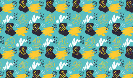 abstract shapes geometric objects art background can be used for decorative pictures of the wall, advertising, printing and cover bookのイラスト素材