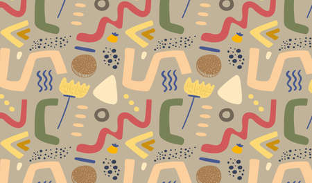 abstract shapes geometric objects art background can be used for decorative pictures of the wall,...