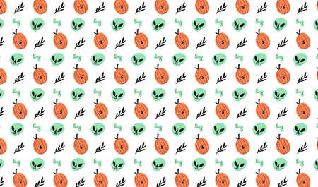 happy halloween banner or party invitation background. vector illustration ideal for banner, web, header, cover, billboard ,brochure, social media, landing pageのイラスト素材