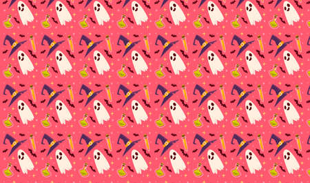 happy halloween banner or party invitation background. vector illustration ideal for banner, web, header, cover, billboard ,brochure, social media, landing pageのイラスト素材