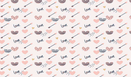 flat heart design background paper art style can be used in cover design, book design, poster, cd...