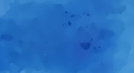 Hand painted watercolor sky blue, abstract watercolor background, vector illustrationのイラスト素材