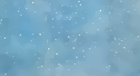 Hand painted watercolor blue winter sky, abstract watercolor background, vector illustrationのイラスト素材