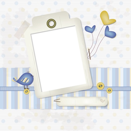 Baby Scrapbook Background  のイラスト素材