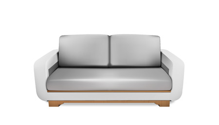 Soft gray space sofaのイラスト素材
