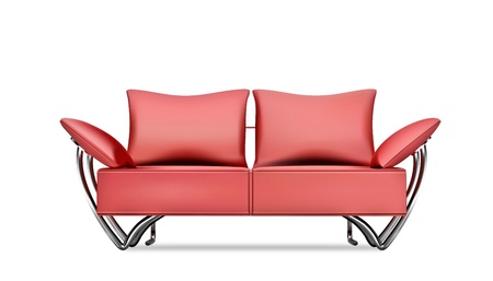 Red sofaのイラスト素材