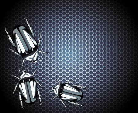 The beetle robot backgroundの写真素材