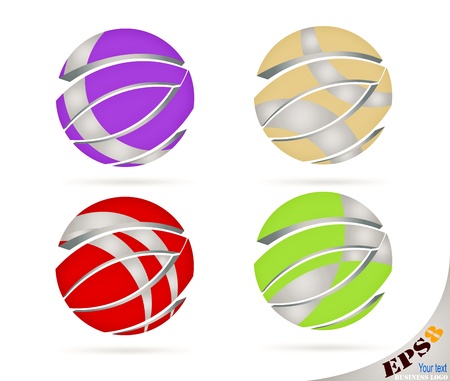 Colorful abstract business logo backgroundのイラスト素材