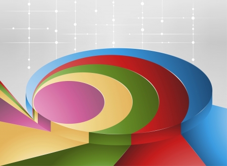 Abstract colorful circle backgroundのイラスト素材