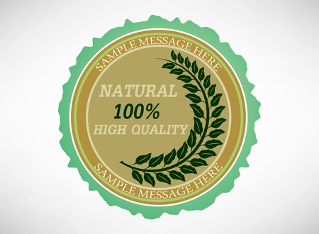 Natural label backgroundのイラスト素材