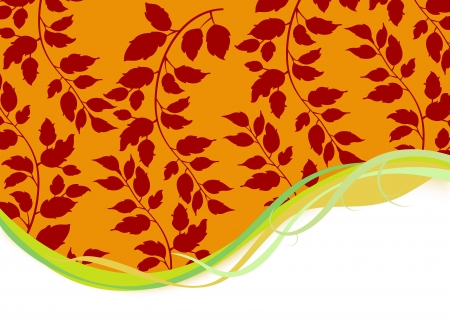 Leaf nature seamless pattern backgroundのイラスト素材