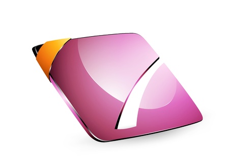 Square shape icon on a white backgroundのイラスト素材