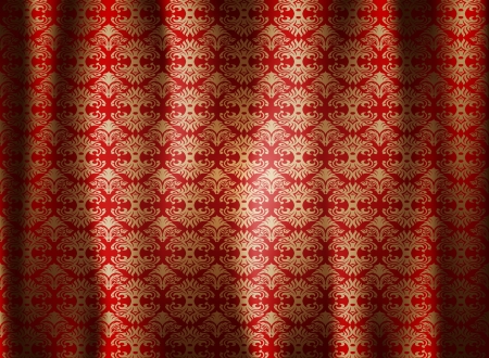 Beautiful pattern curtains seamless vector abstract backgroundのイラスト素材