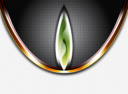 Vector abstract pattern on glossy golden curve backgroundのイラスト素材