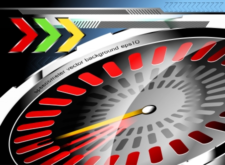 Glossy speedometer vector abstract backgroundのイラスト素材