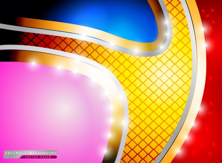 Glossy colored shape abstract backgroundのイラスト素材