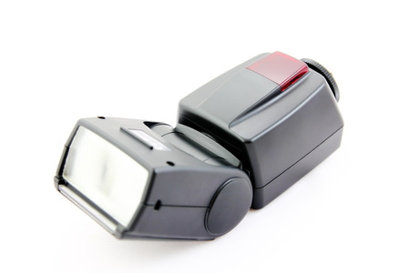 Wireless flash external on a white background