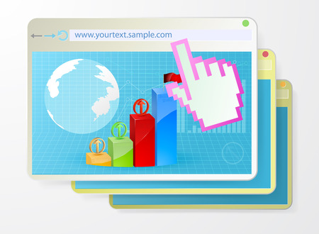 Business web vector concepts backgroundのイラスト素材