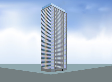 Built condo layout,residential building backgroundのイラスト素材