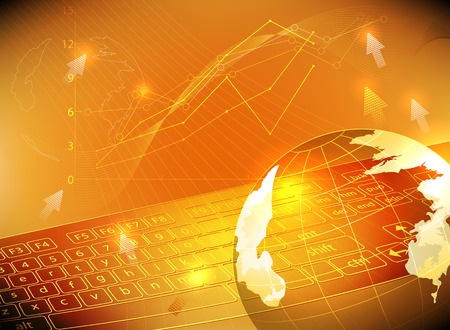 Global business concepts vector backgroundのイラスト素材