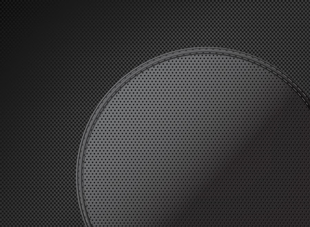 Carbon pattern with sewing leather abstract backgroundのイラスト素材