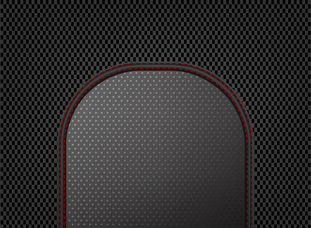 Dark sewing leather on carbon pattern abstract backgroundのイラスト素材
