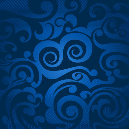 Blue seamless pattern abstract backgroundのイラスト素材