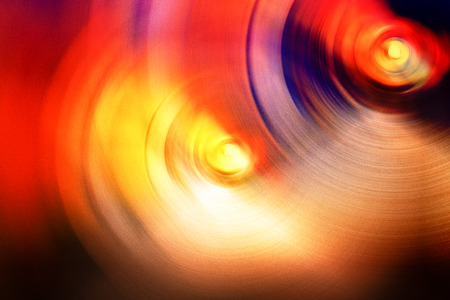 Abstract colorful circular shape image with motion blur
