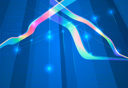 Colorful abstract shape scene vector backgroundのイラスト素材