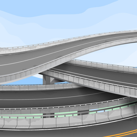 Motorway,transportation vector backgroundのイラスト素材