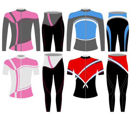 Sports shirt for bike design vector on a white backgroundのイラスト素材