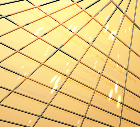 Gold scene,speed technology vector backgroundのイラスト素材