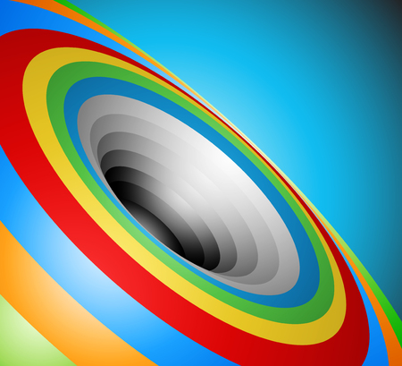 Colorful circular shape vector abstract backgroundのイラスト素材