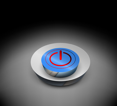 3D power off button vector icons background