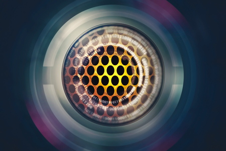 Techno processing scene abstract background