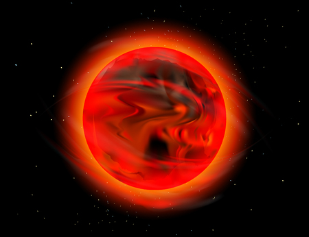 The sun outer space vector nature galaxy backgroundのイラスト素材