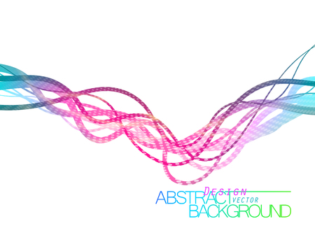 Abstract colorful flow scene vector design wallpaper on a white backgroundのイラスト素材