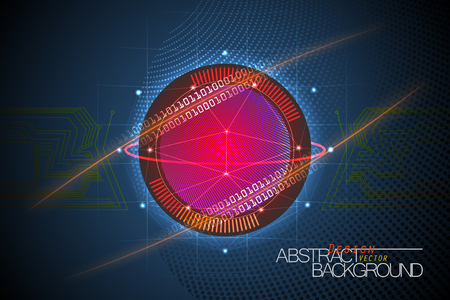 Abstract techno scene vector concepts design wallpaper backgroundのイラスト素材