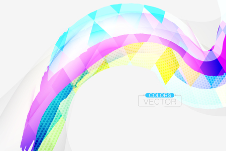 Abstract colors square shape scene vector wallpaper backgroundのイラスト素材