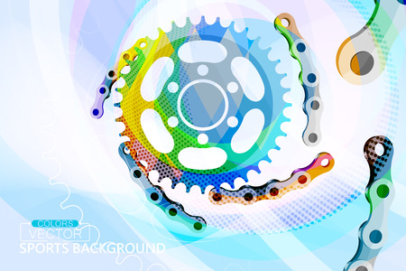 Abstract colors cogwheel concepts scene vector wallpaper backgroundのイラスト素材