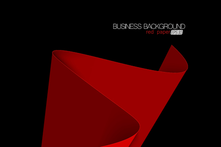 Abstract red color paper concepts vector wallpaper on a black backgroundのイラスト素材