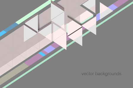 Triangle concepts vector abstract wallpaper backgroundsのイラスト素材