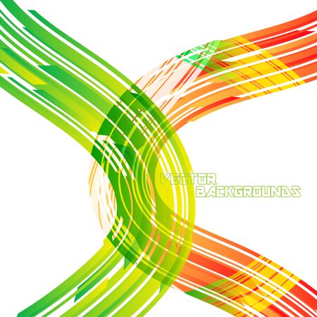 Abstract colors curved motion on a white scene vector wallpaper backgroundsのイラスト素材