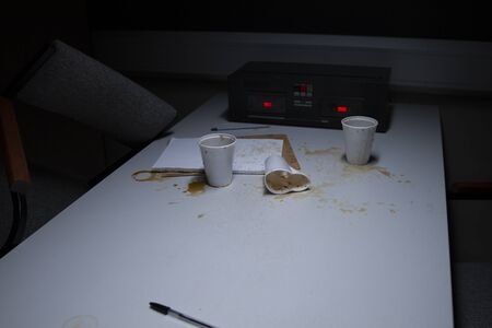 Police Station Custody Interview Room with Recorderの写真素材