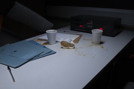 Police Station Custody Interview Room with Recorderの写真素材